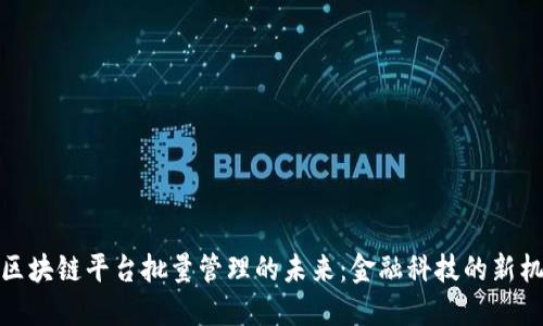 探索外管区块链平台批量管理的未来：金融科技的新机遇与挑战